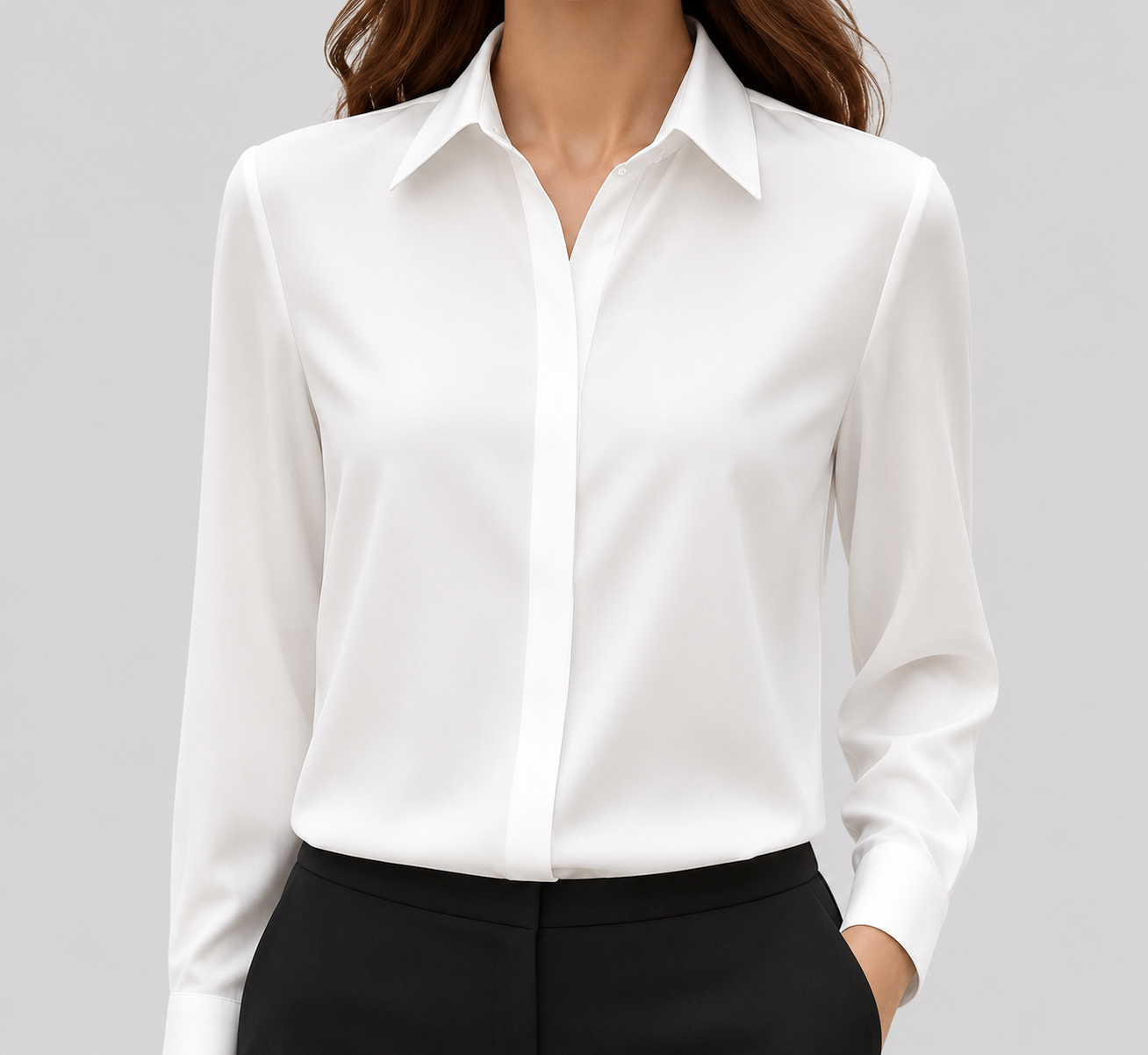 The Elise Satin Blouse