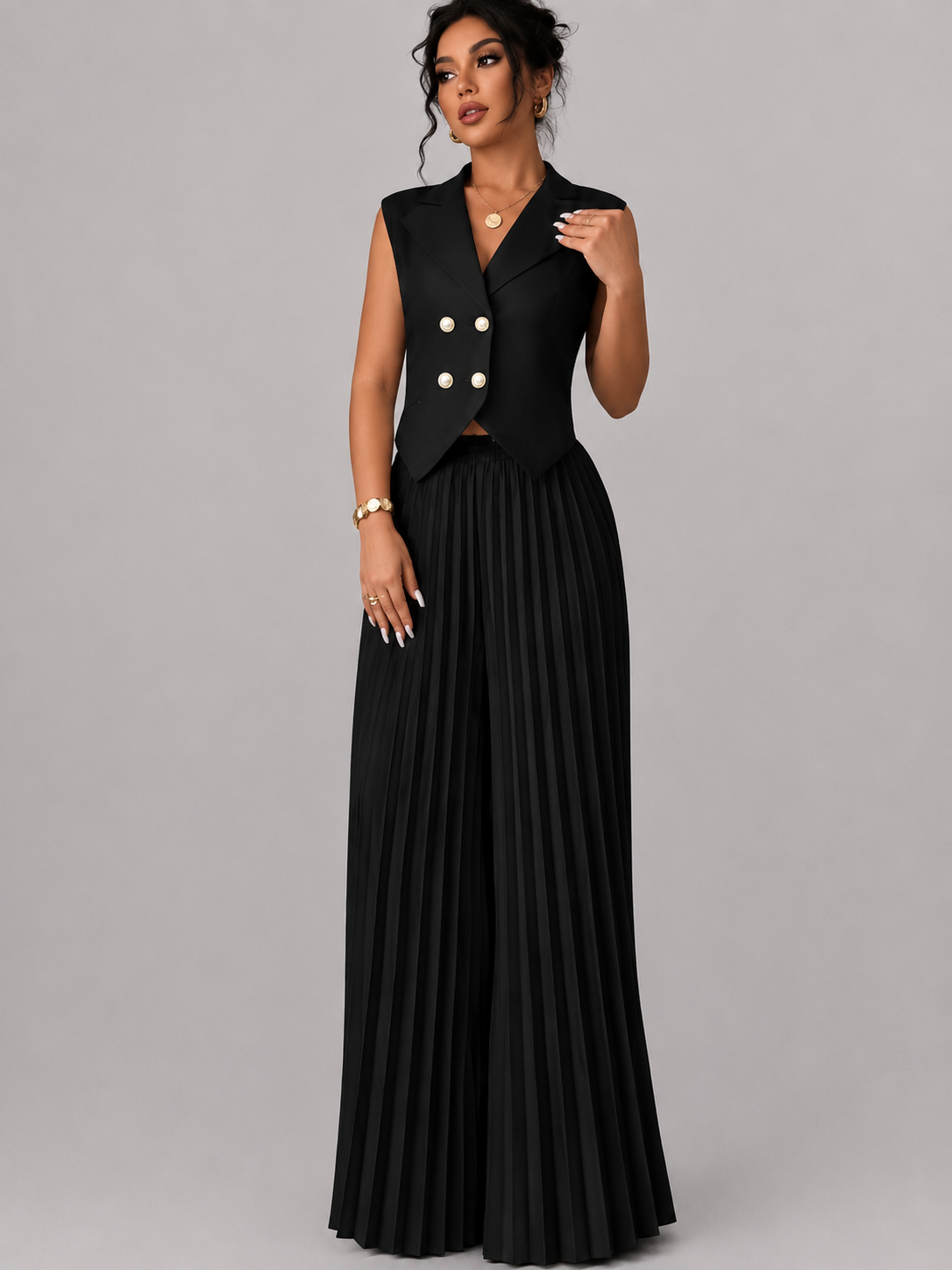 The Vivienne Pleated Set